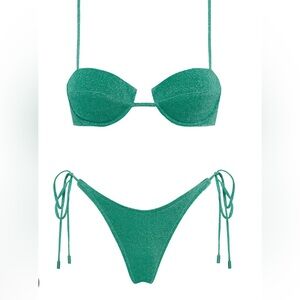 Triangl Swimwear Green Bikini Set